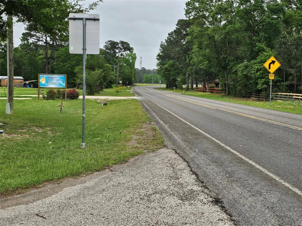 Looking towards Hwy 105 from driveway