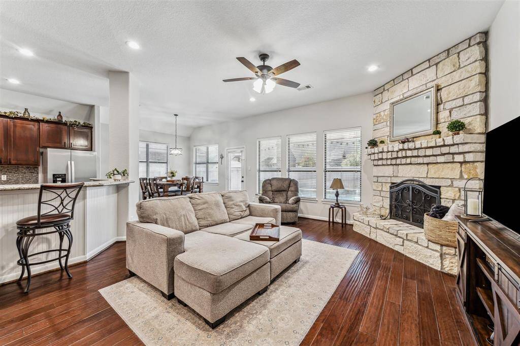 Alternate view of the living room with recent interior paint throughout the home