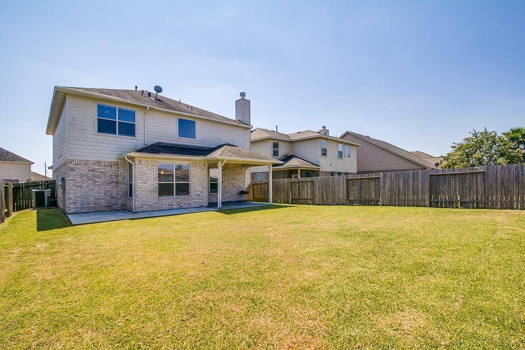 A good size and easy to maintain backyard!