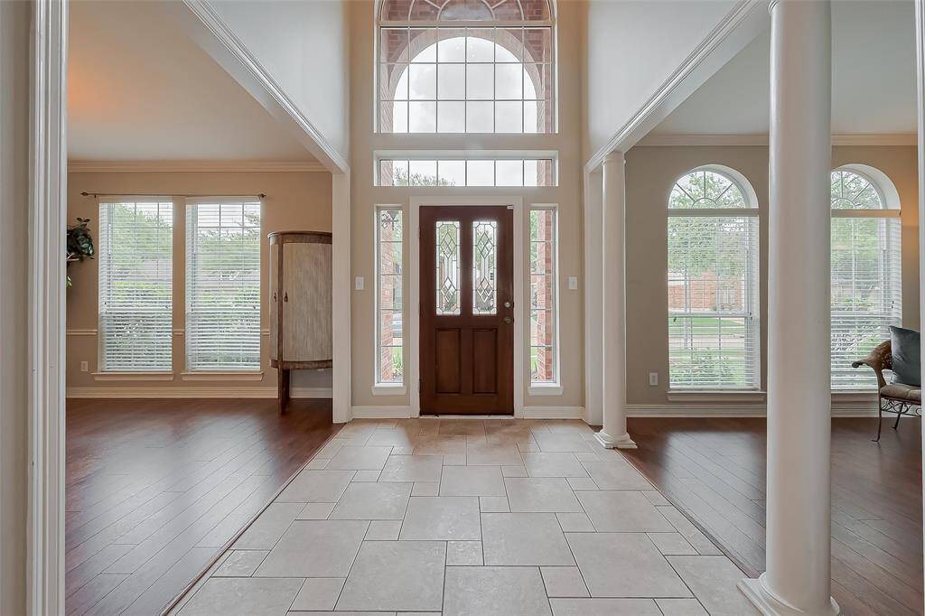 Grand Foyer with dining and office on either side