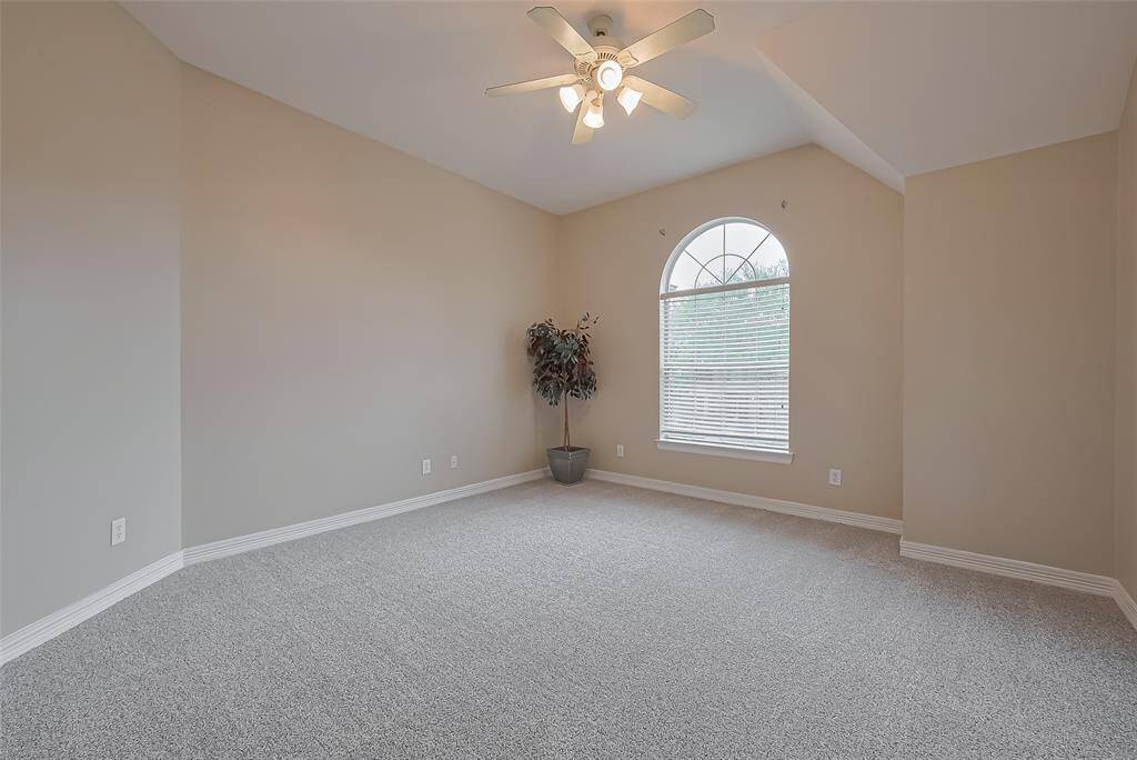 Bedroom 2 is very spacious and has interesting cut outs and walk in closet