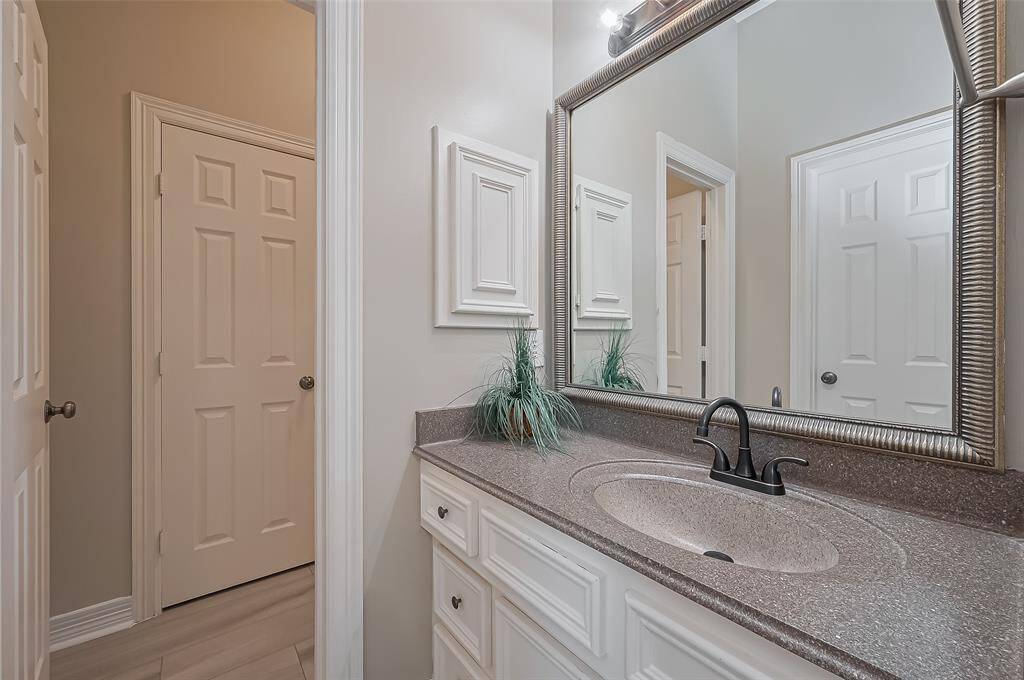 Third bathroom is Jack a Jill style between the third and fourth bedroom