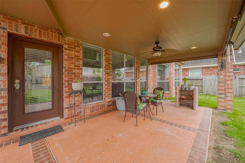 Extended covered back patio to enjoy a fire or just a cup of coffee!