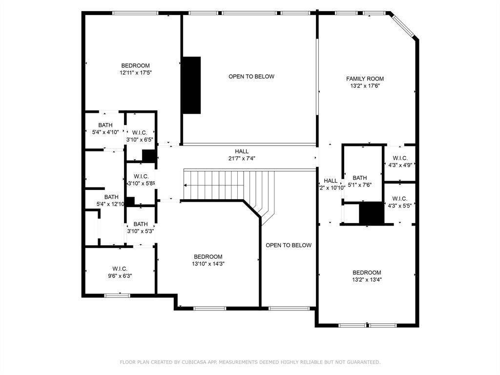 Upper floor plan
