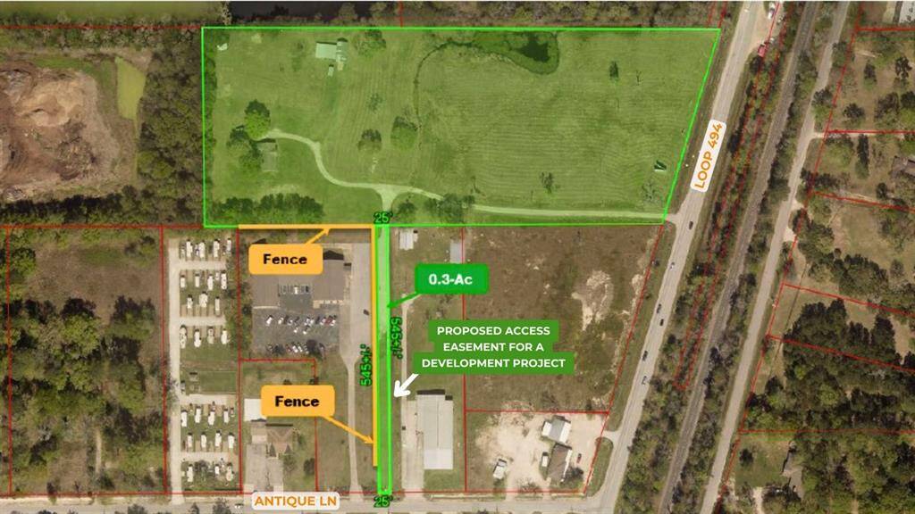 Proposed additional access from Antique Ln