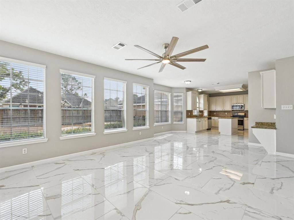 The Family Room is open to the Kitchen, so entertaining is fun and easy!