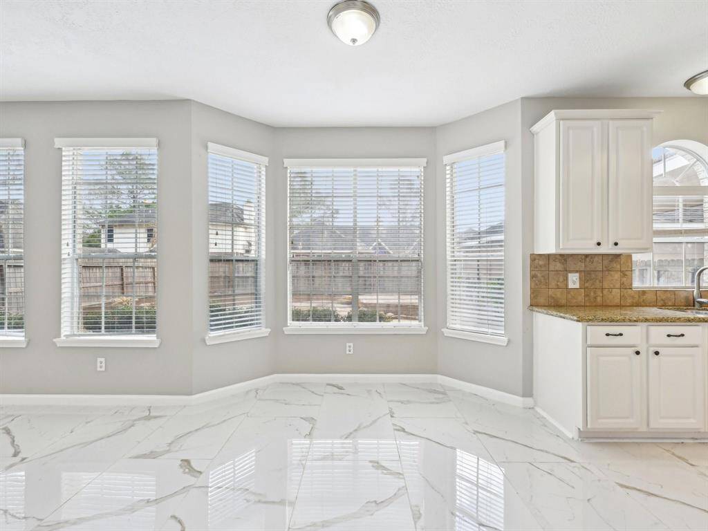 The Breakfast nook is perfect for casual dining.
