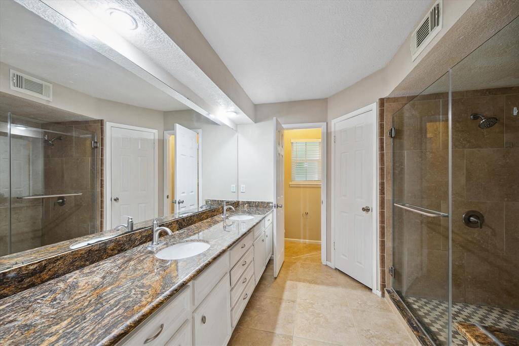 Large walk in shower in the primary bath!
