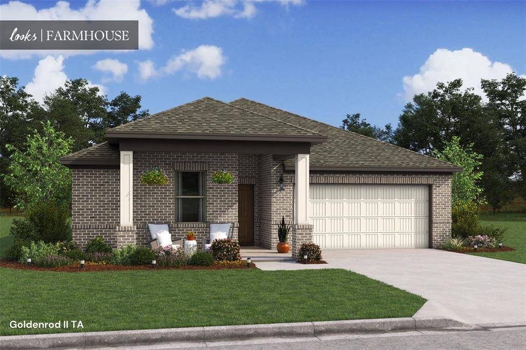 Stunning Goldenrod II design by K. Hovnanian Homes in elevation TA built in Aspire at The Hills of Town Creek. (*Artist rendering used for illustration purposes only.)