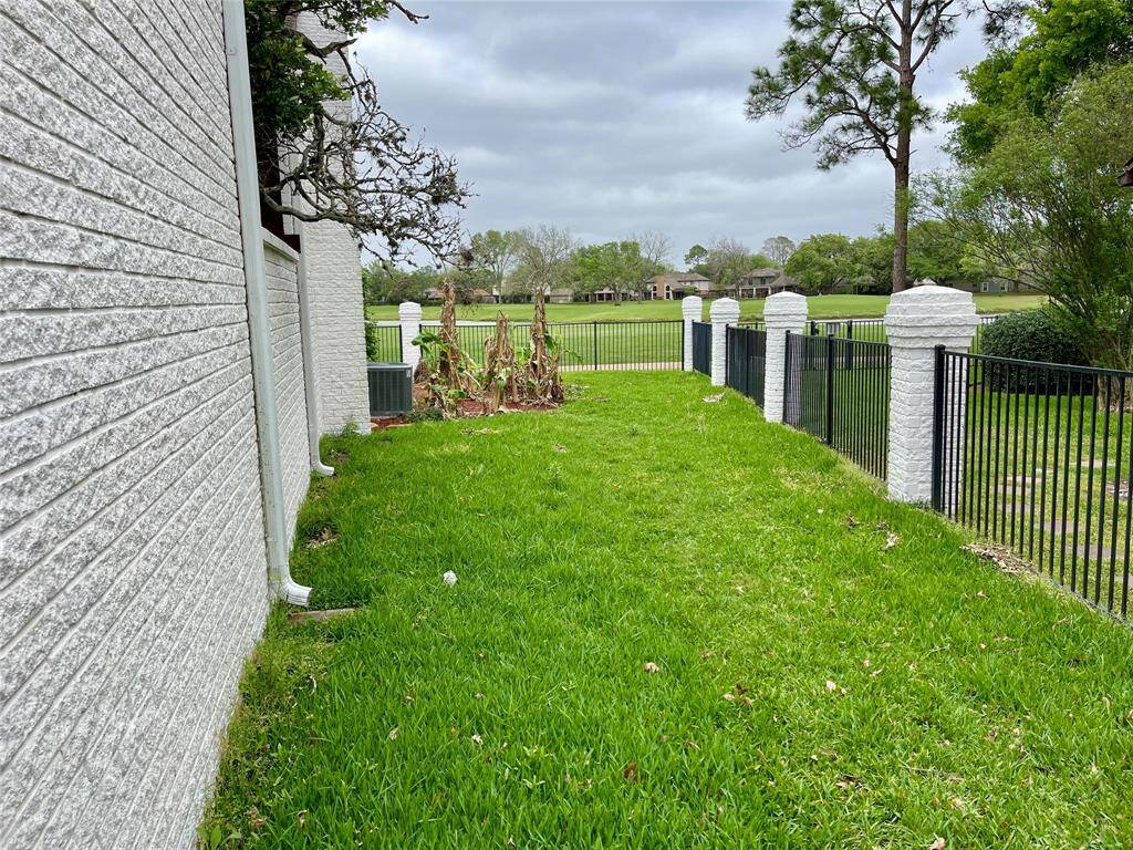 View along EAST fence to Golf Course