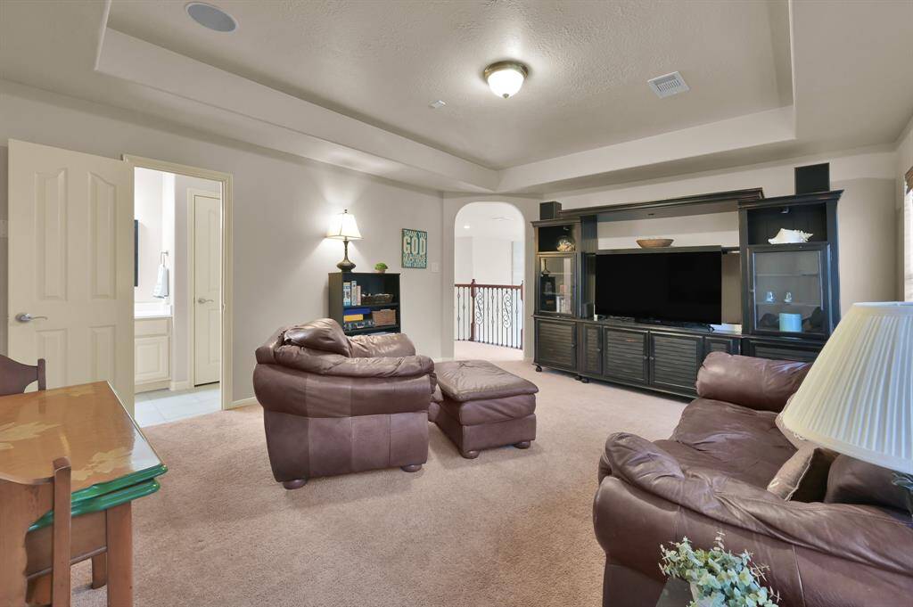 The Game Room also connects to one of the Secondary Baths. With the addition of a door this could also be used as a 5th bedroom.