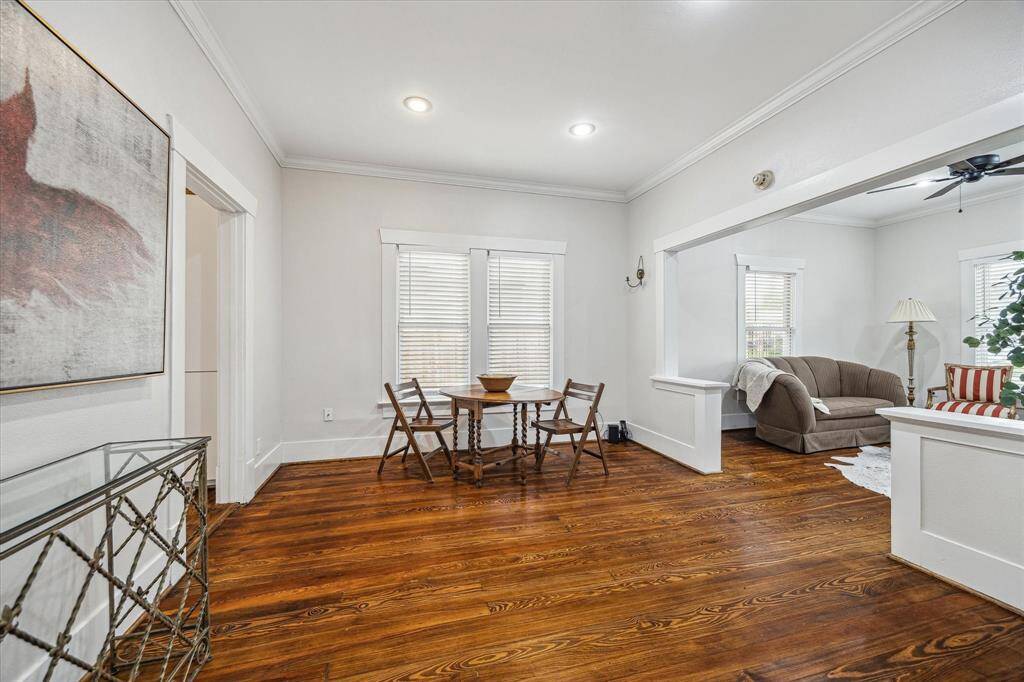 This bungalow brings to mind ....charming, classical, cozy and cute.