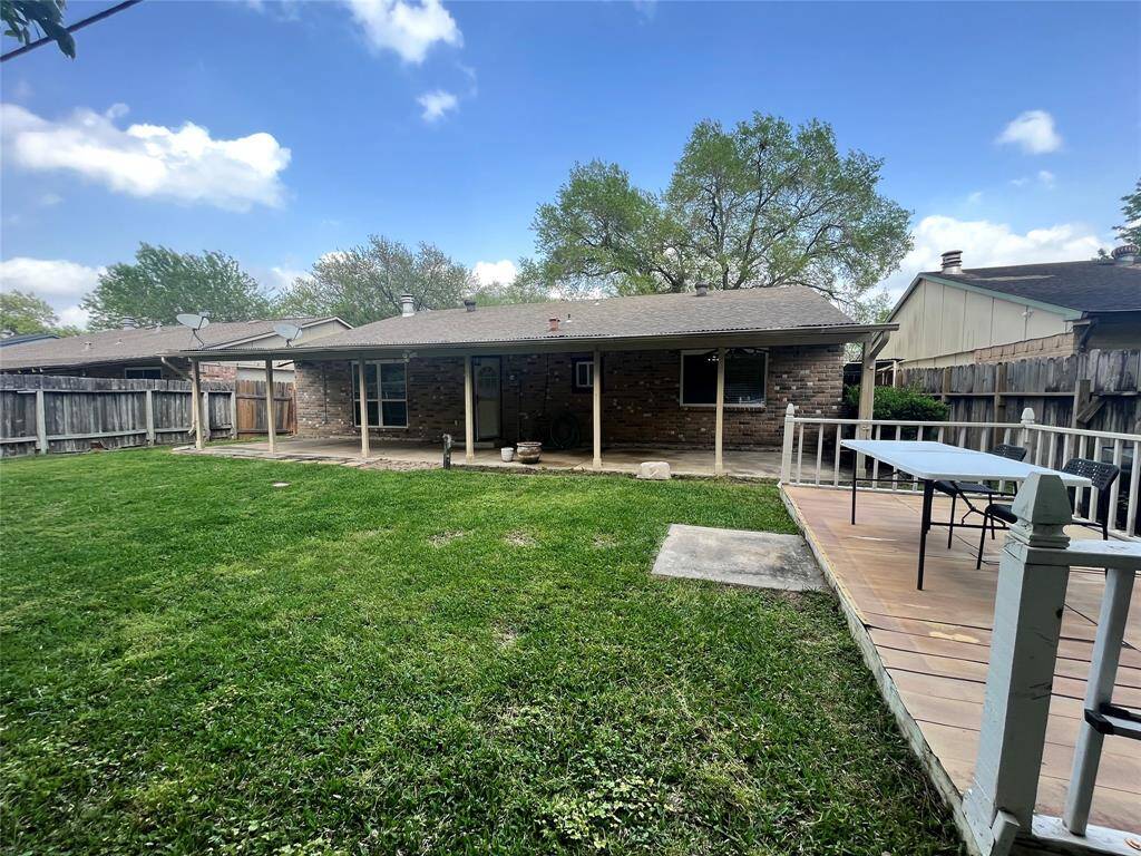 Large back yard