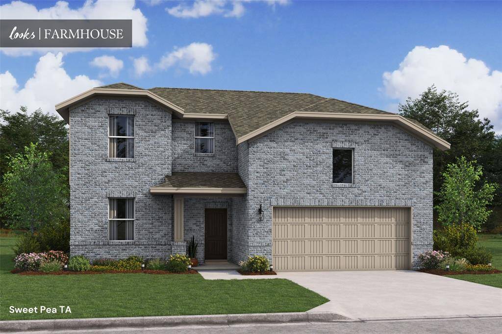 Lovely Sweet Pea design by K. Hovnanian Homes in elevation TA built in Aspire at The Hills of Town Creek. (*Artist rendering used for illustration purposes only.)