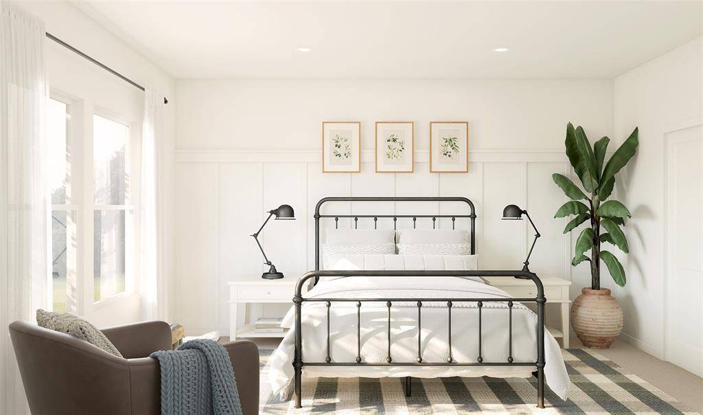 Spacious primary suite (*Artist rendering used for illustration purposes only.)