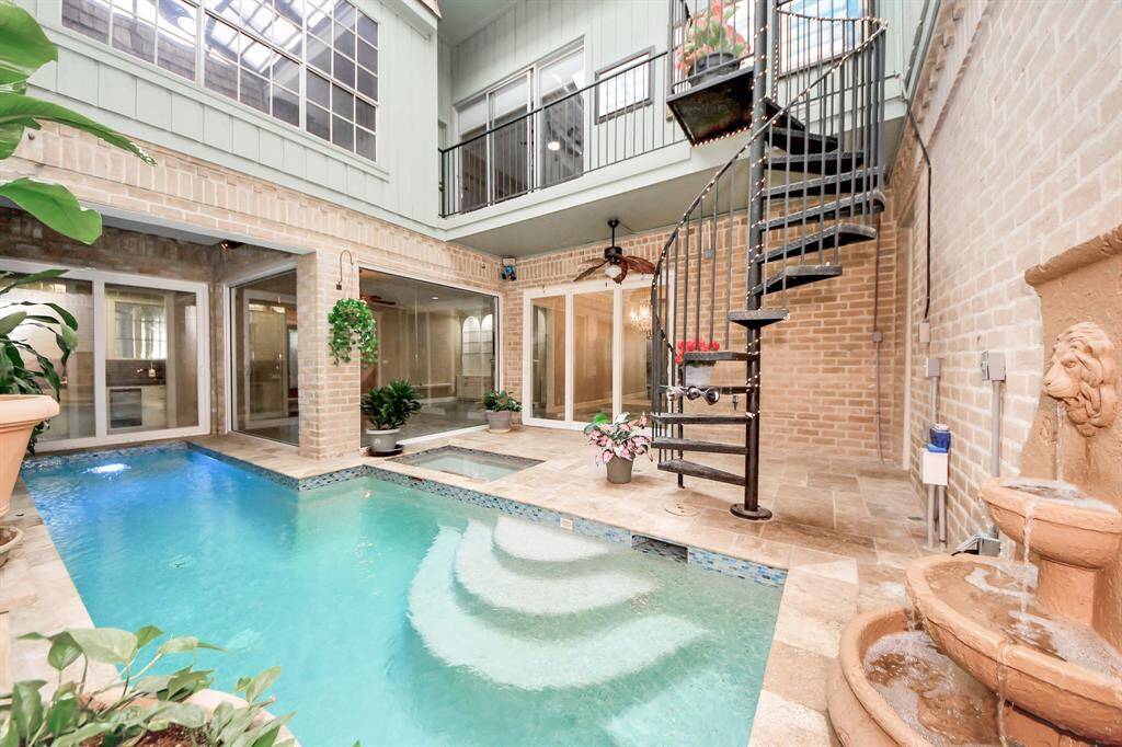 There is never a time you can’t use your beautiful indoor pool with retractable roof! Enjoy the elements or keep them at bay
