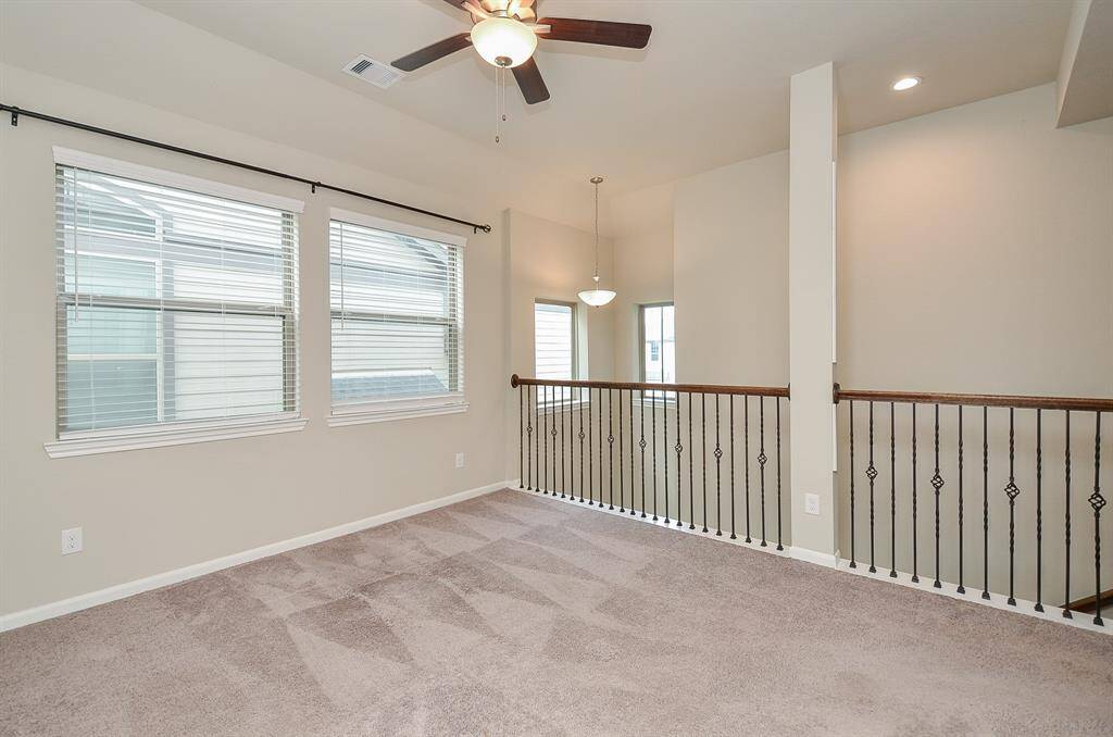 Flex area upstairs can be used as a game room, media room or play room
