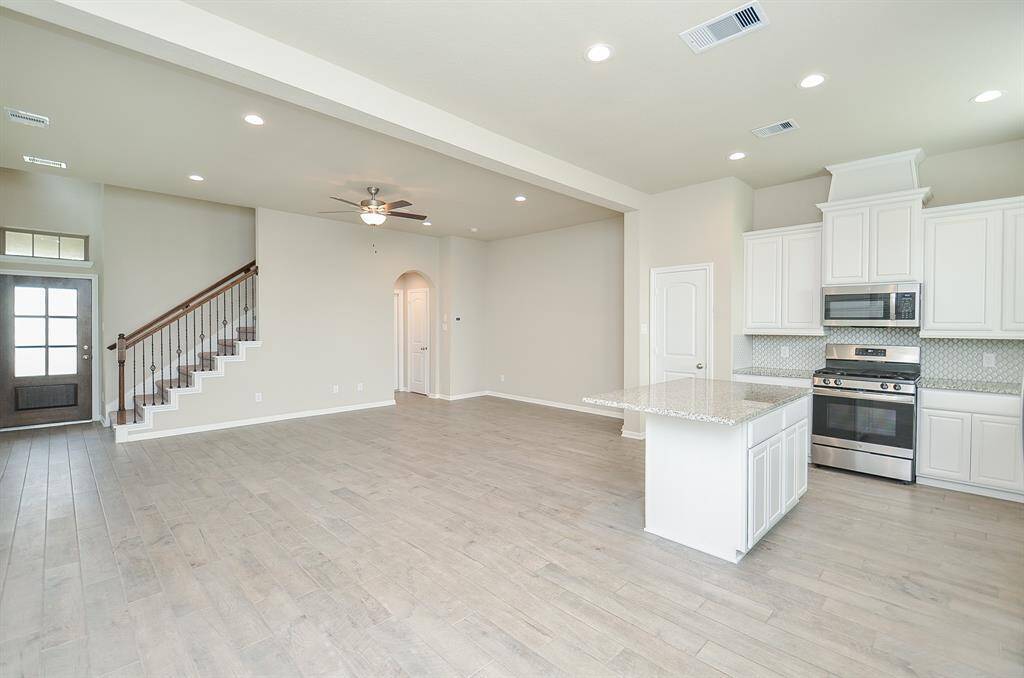 Large open concept kitchen and family room