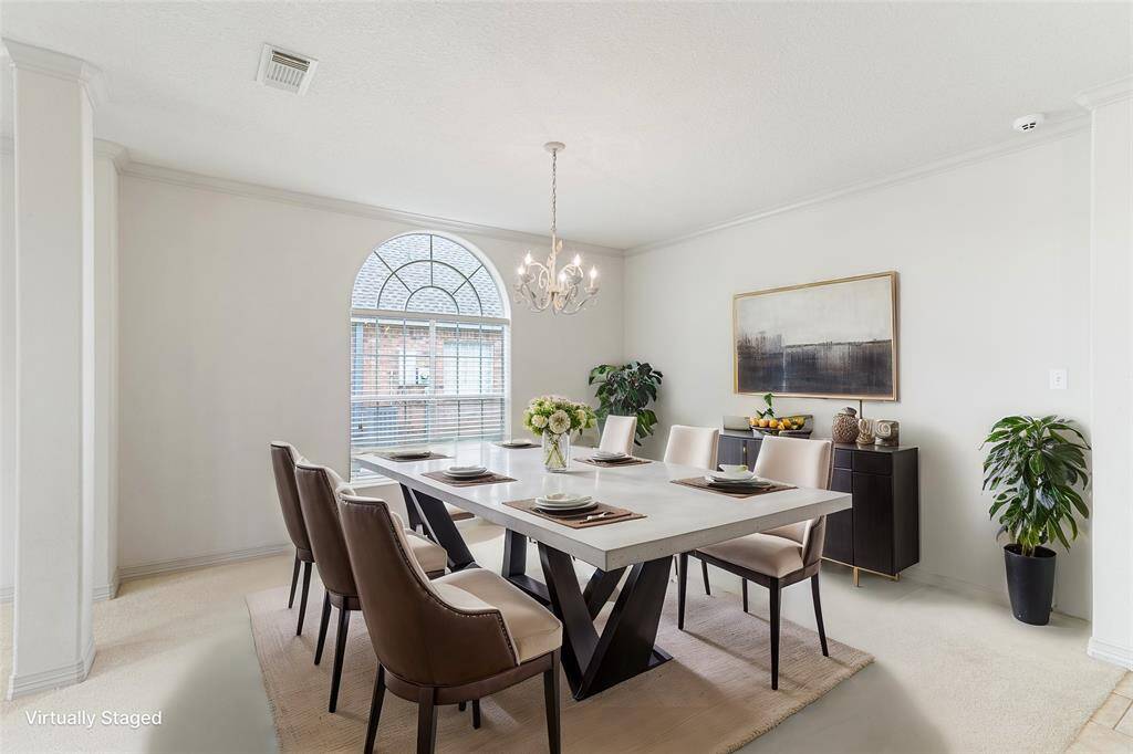 Virtually Staged Dining Room