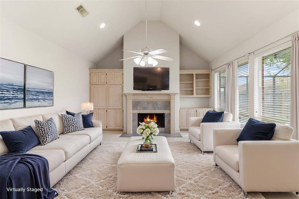 Virtually Staged Family Room