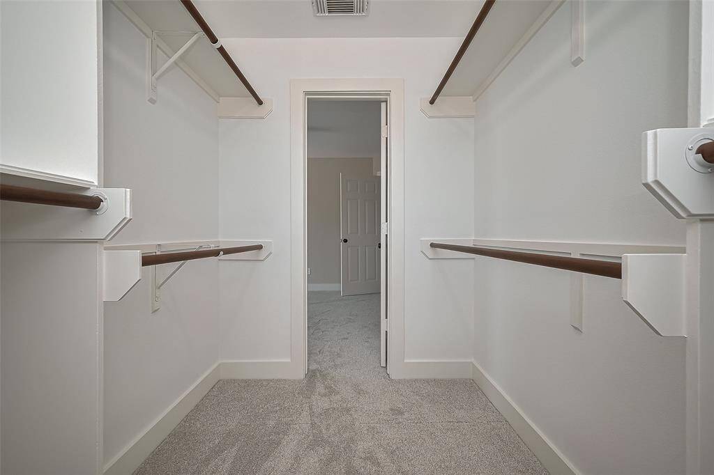 View of closet from the window