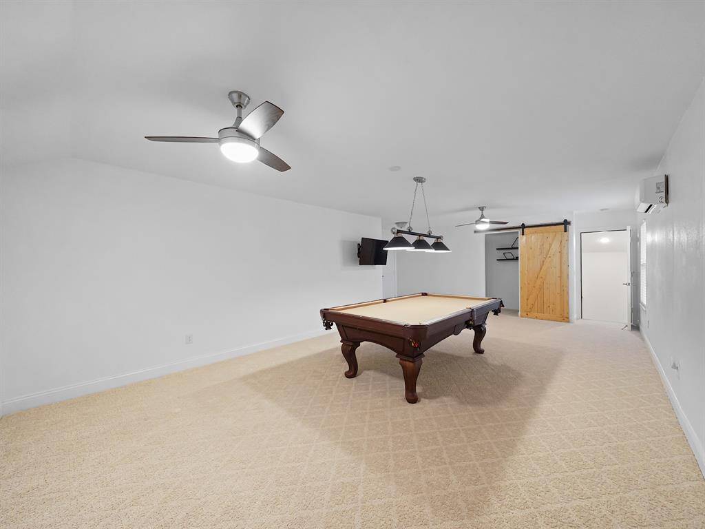 This space is large enough for multiple uses. Weather sealing, insulation and split AC make this space energy efficient and comfortable.