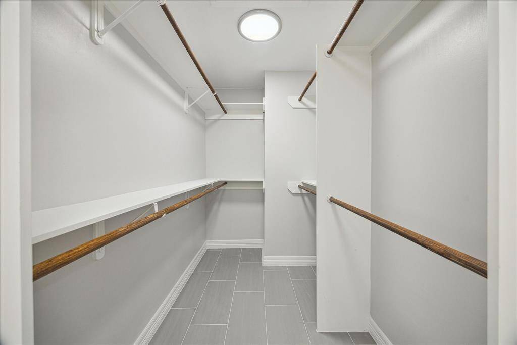 Walk-in primary closet