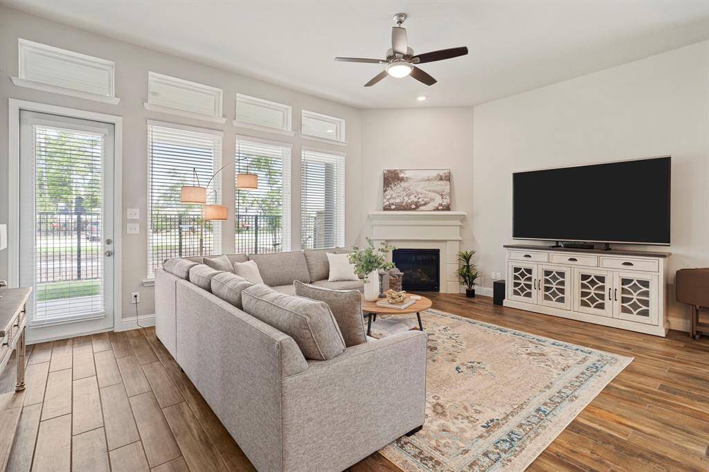 Fireplace is a beautiful focal point