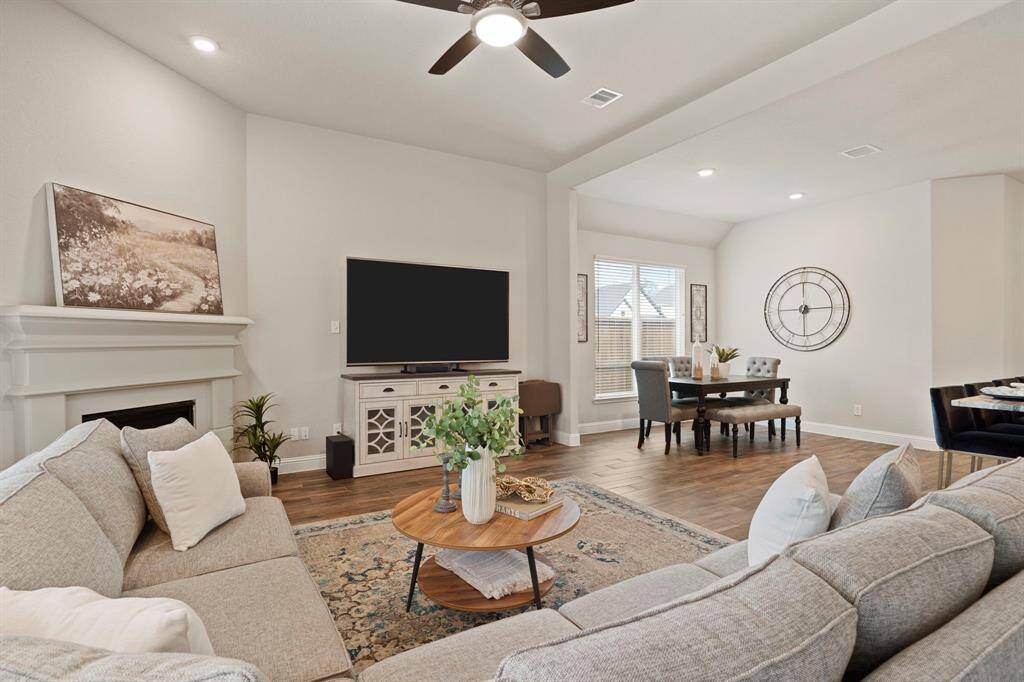 Oversized furniture fits comfortably
