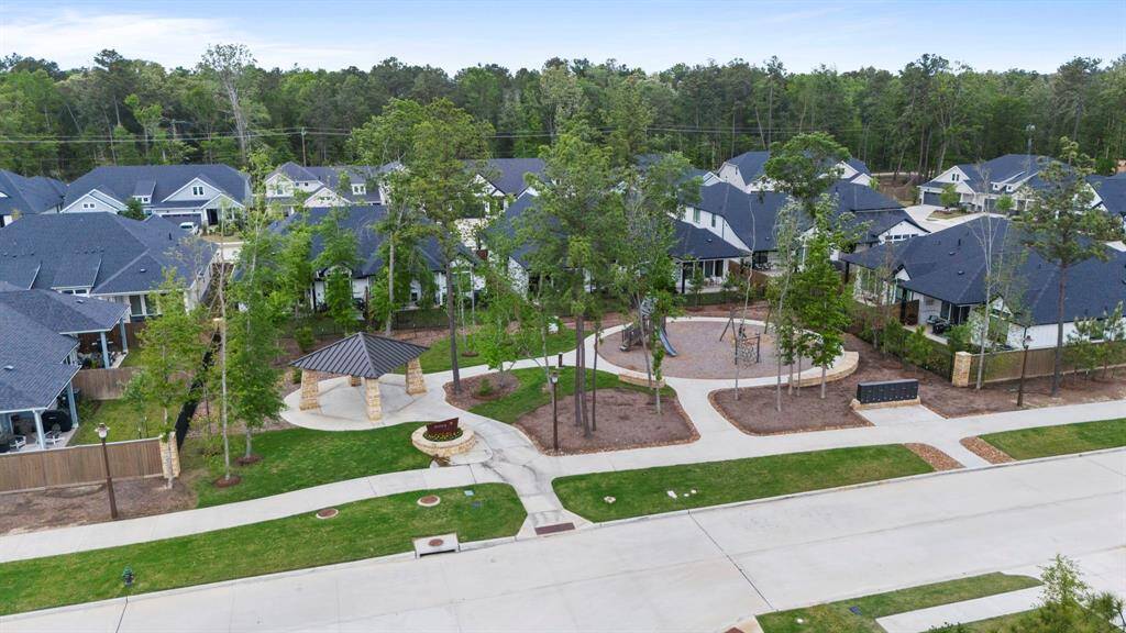Park with playground nestled in the duet section