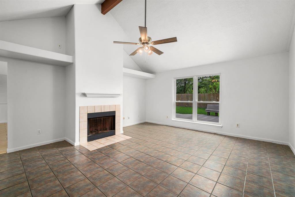 One final look at the open and freshly painting living room, ready to use as-is or with your personal design selections.