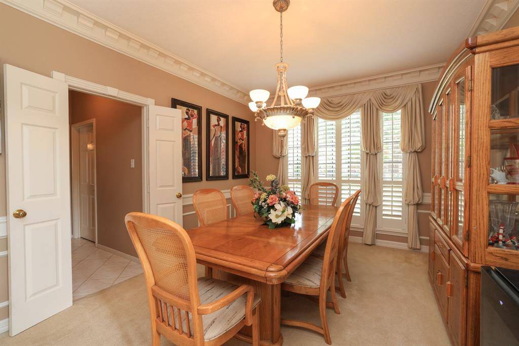 Dining Room located between the kitchen and entry