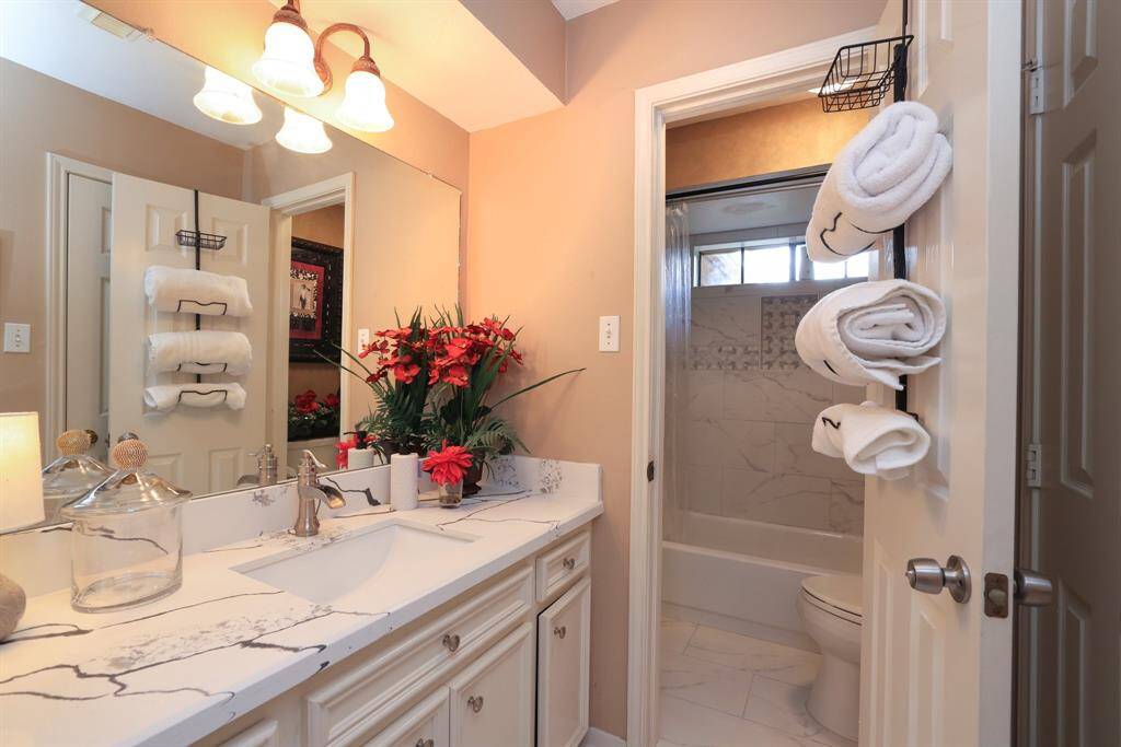 Both second floor bathrooms are beautifully remodeled.