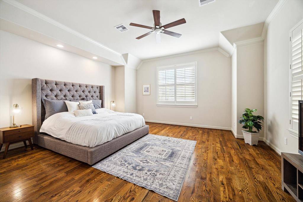 Spacious primary suite with tons of room to include a seating area or a built-in with coffee bar or beverage fridge