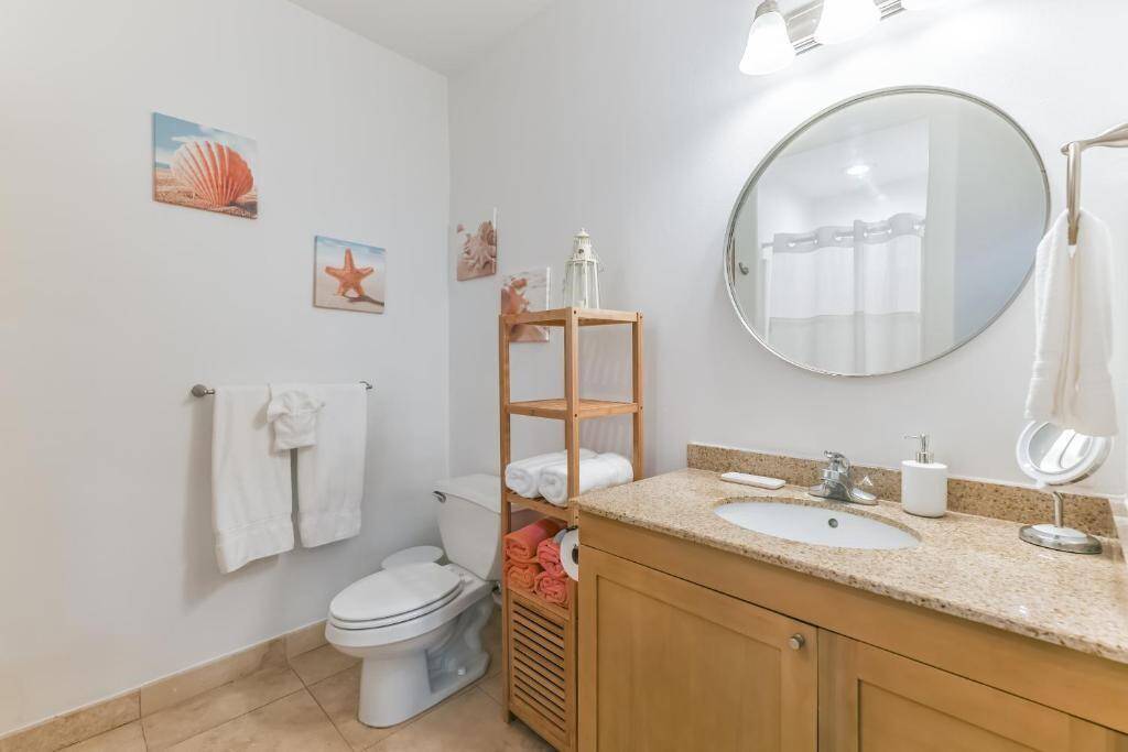 The guest bathroom.