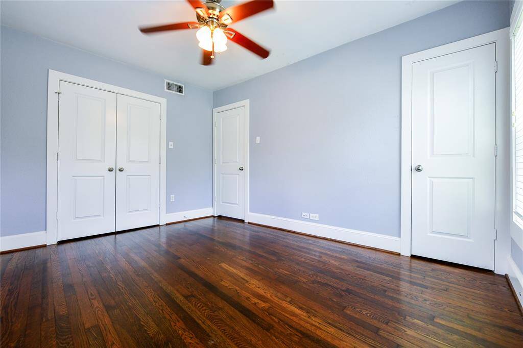 Bedroom counts with two closets.