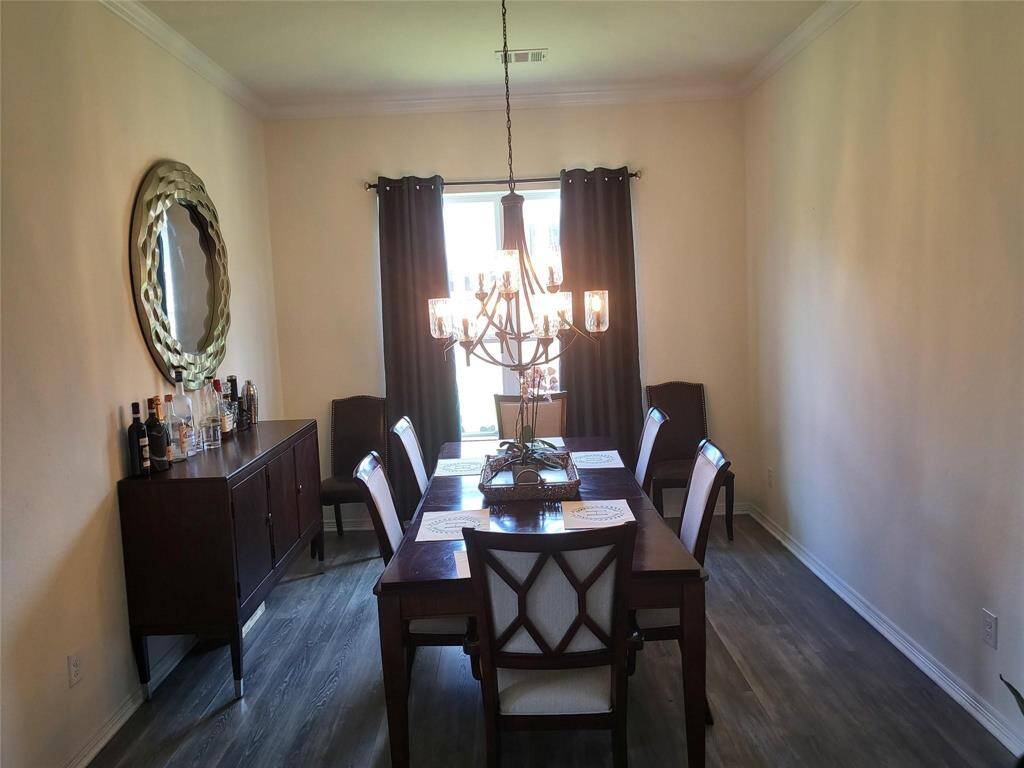 Formal Dining Room, just off long entry hall.