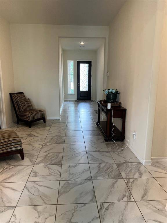 Looking from living area to front door.