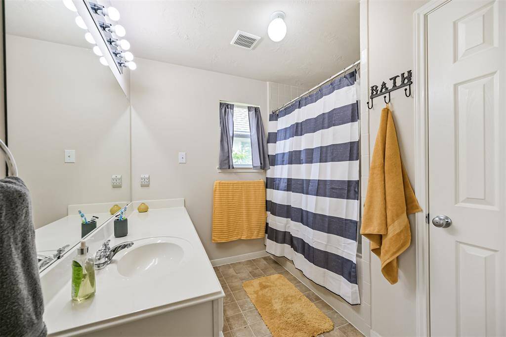 Primary bathroom on second floor