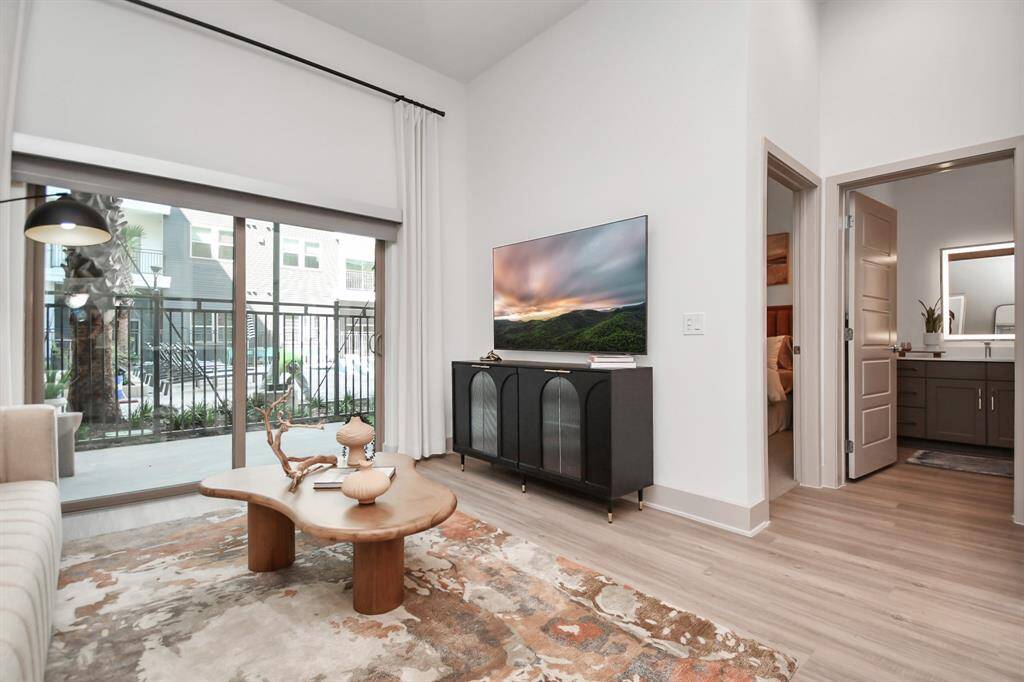 Picture not of actual listing but rather a model home for one bedroom units