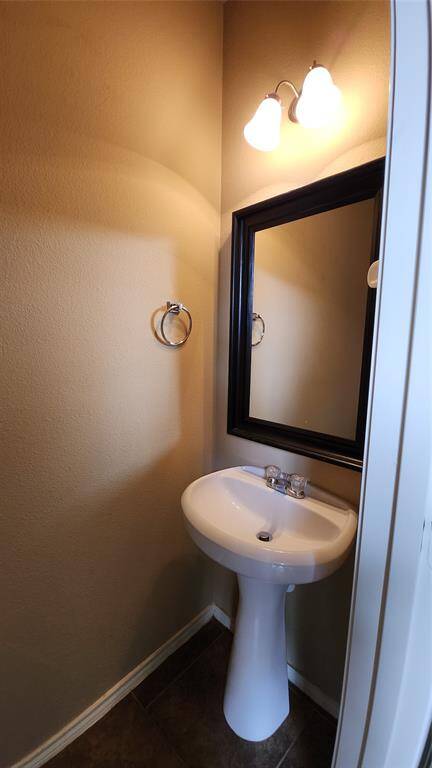 Half bathroom downstairs