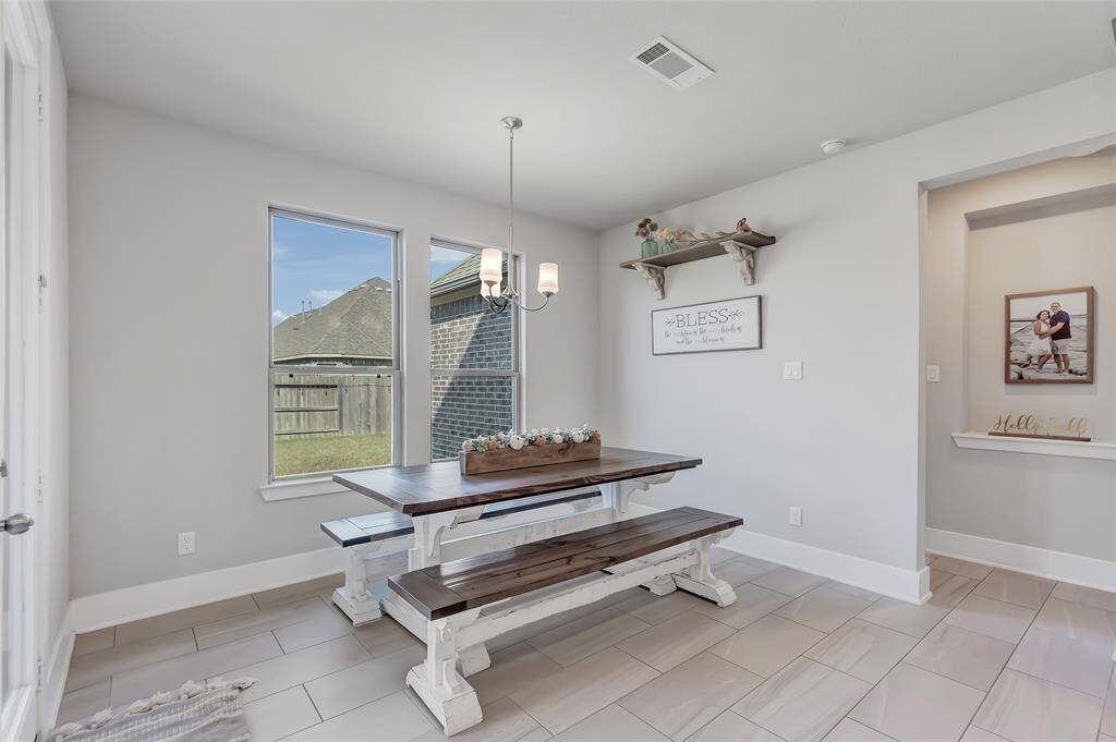 Dining space off the kitchen