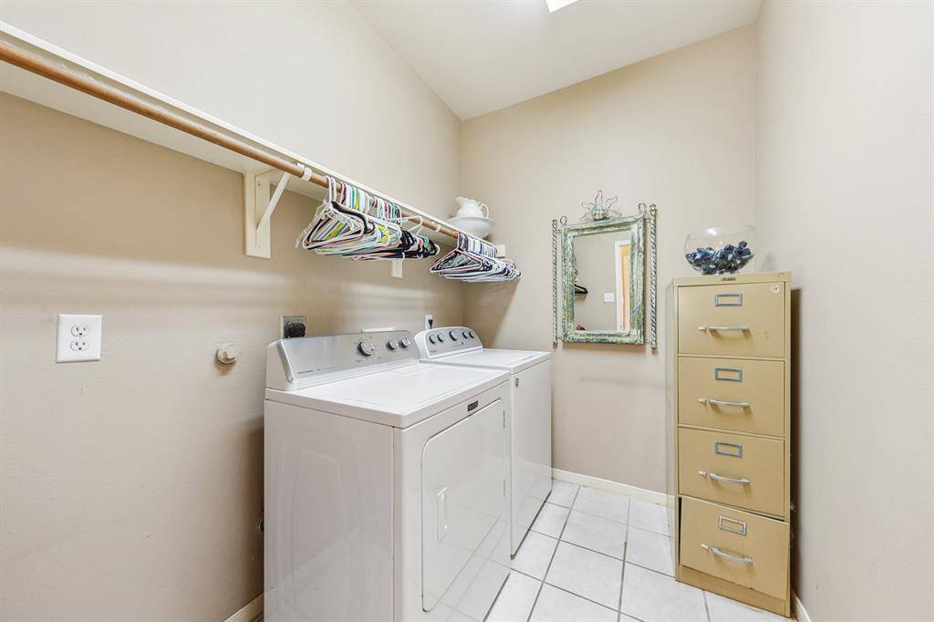 Extra large laundry room is located off the kitchen!