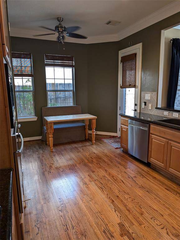 Kitchen view to back door
