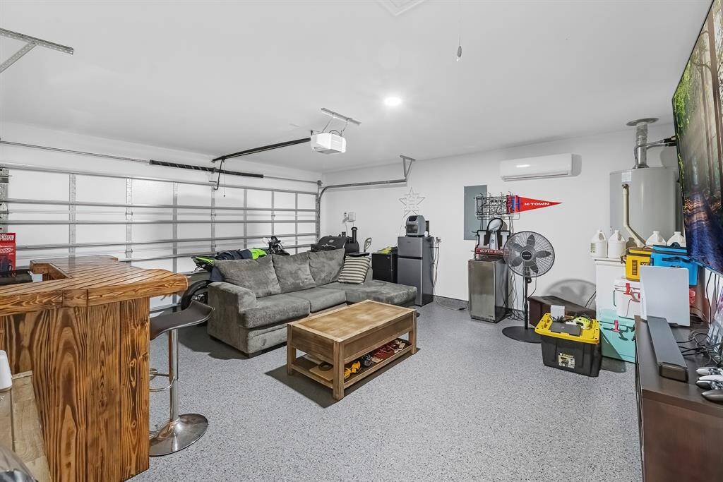 Garage updated with Epoxy Flooring and Mini-Spit Unit