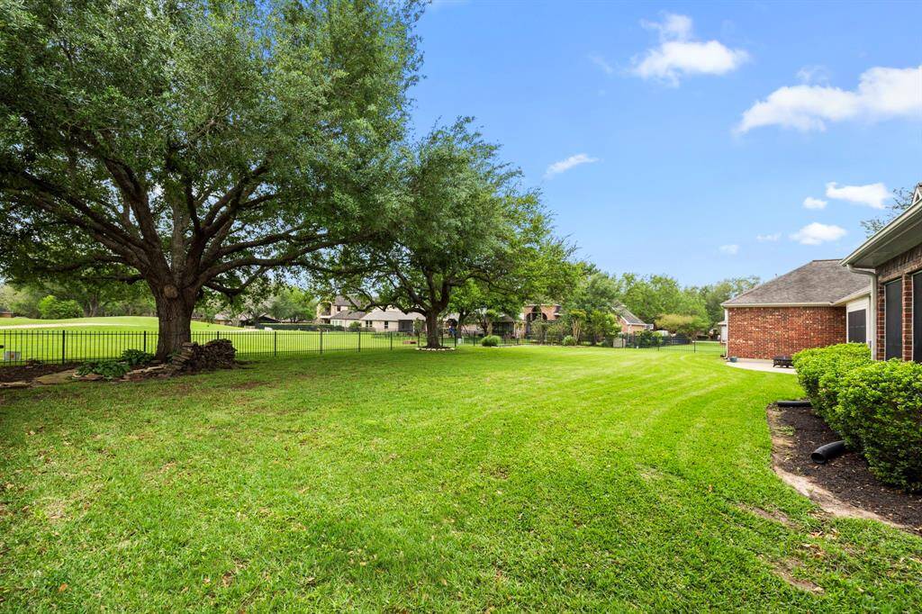 Back yard off of golf course