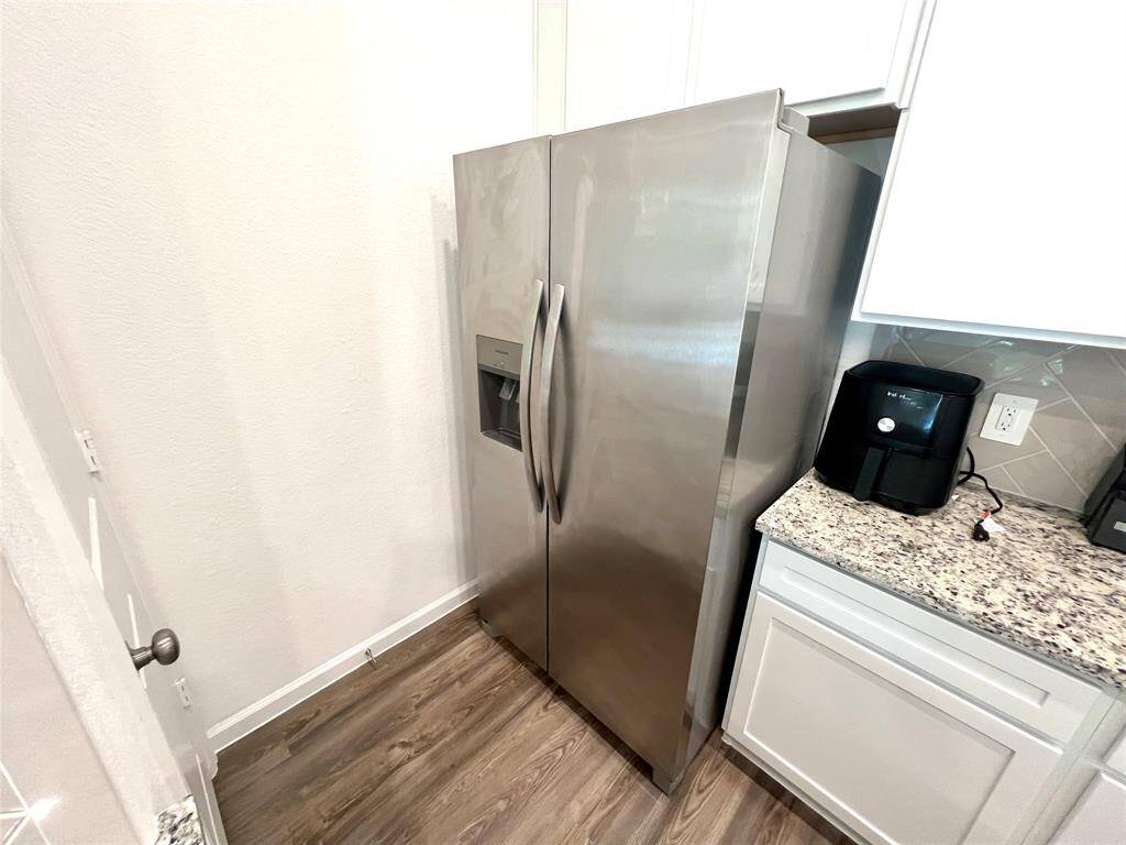 Refrigerator included.