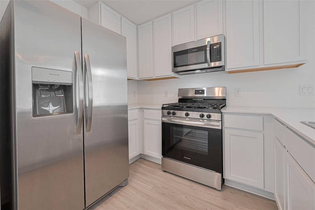 All new stainless steel appliances