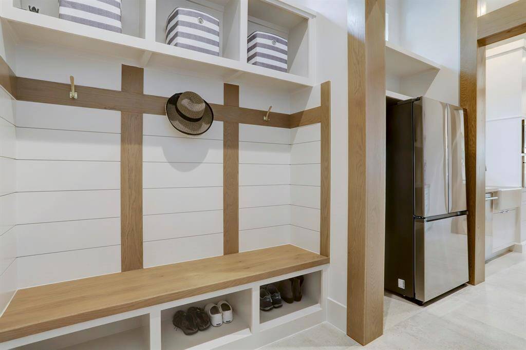 Just off the garage passage entry is the mudroom/catch-room.