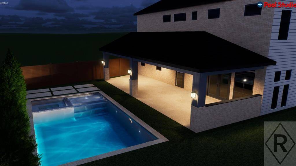 VIRTUALLY RENDERED.Sits on over a 9000+ sq. foot lot with an extra 1200 sq. ft of easement area for yard enjoyment!